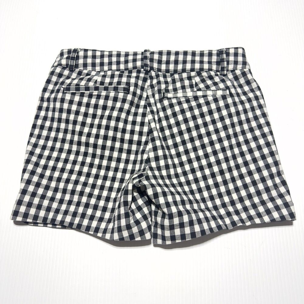 Anthropologie Women’s Size 27 Picnic Gingham Shorts Black / White Preppy - Picture 7 of 11